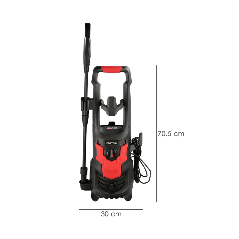 Hidrolimpiadora Alta Presión 135 Bares 1.800 Watt. Con Accesorios. 330 Litros / Hora. Limpiadora de Agua Con Deposito Detergente - Imagen 2