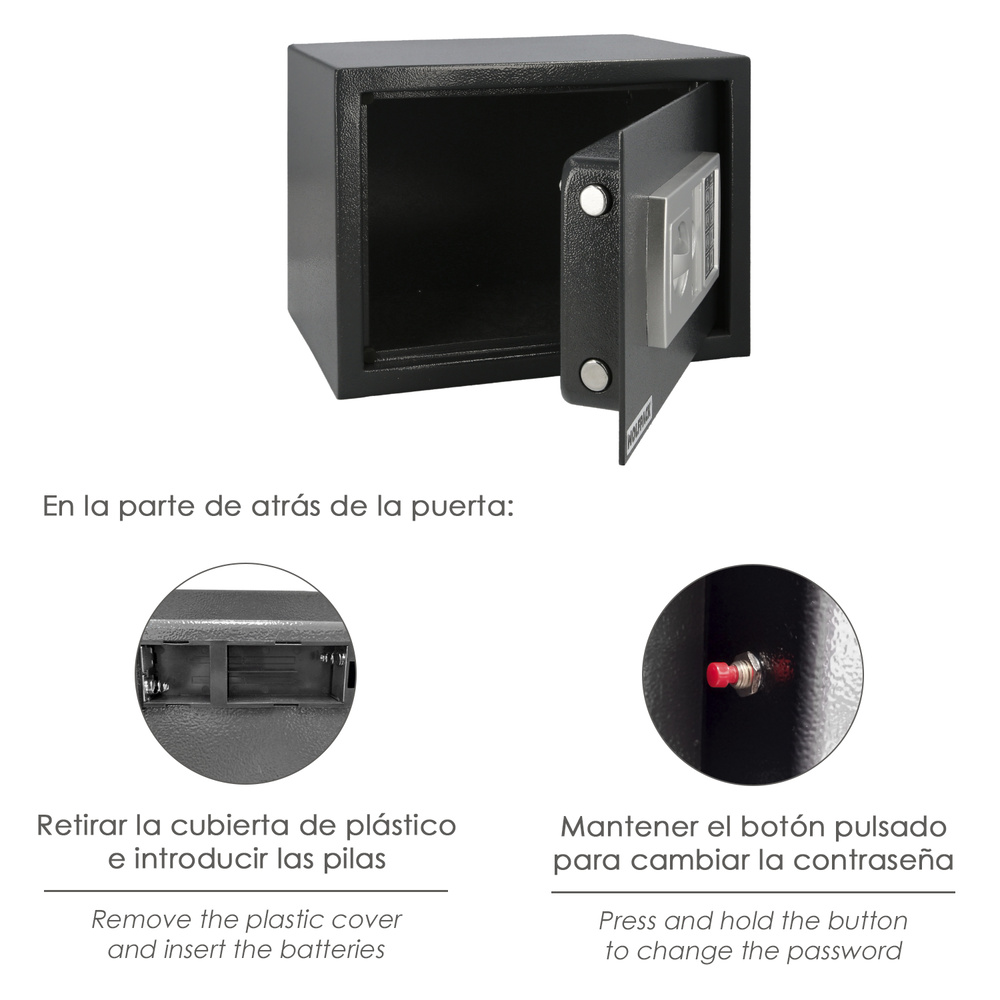 Caja Fuerte Sobreponer Electrica 35x25x25 cm. - Imagen 5