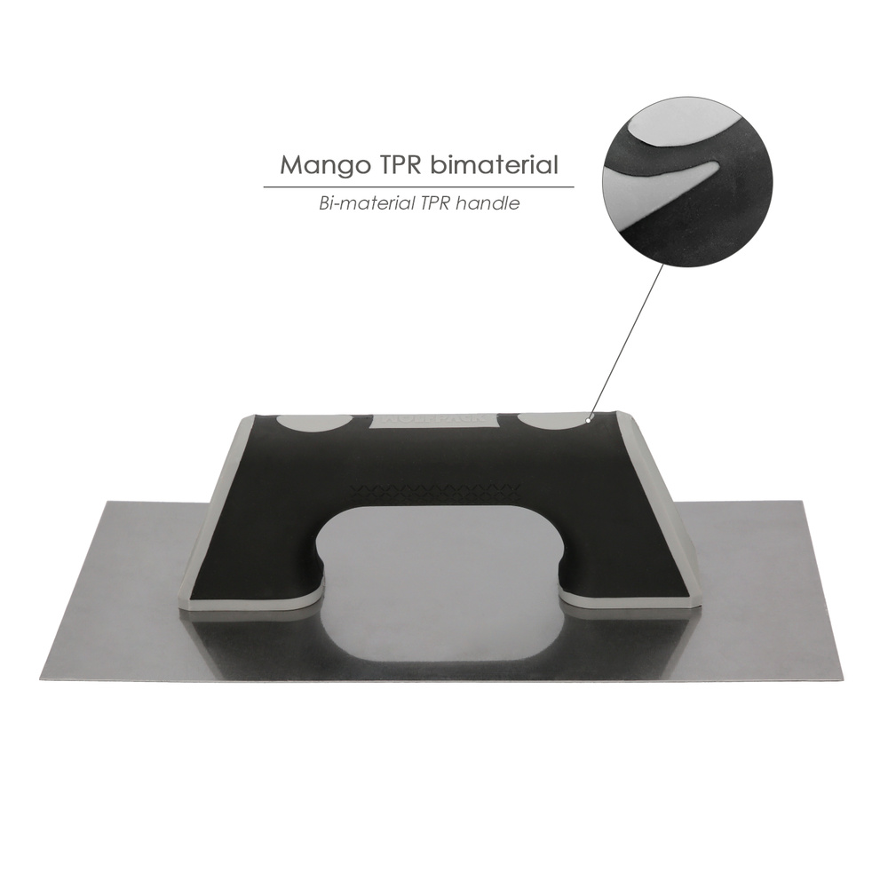 Llana Profesional Acero Mango TPR Acabado Liso 300x150 mm. - Imagen 3