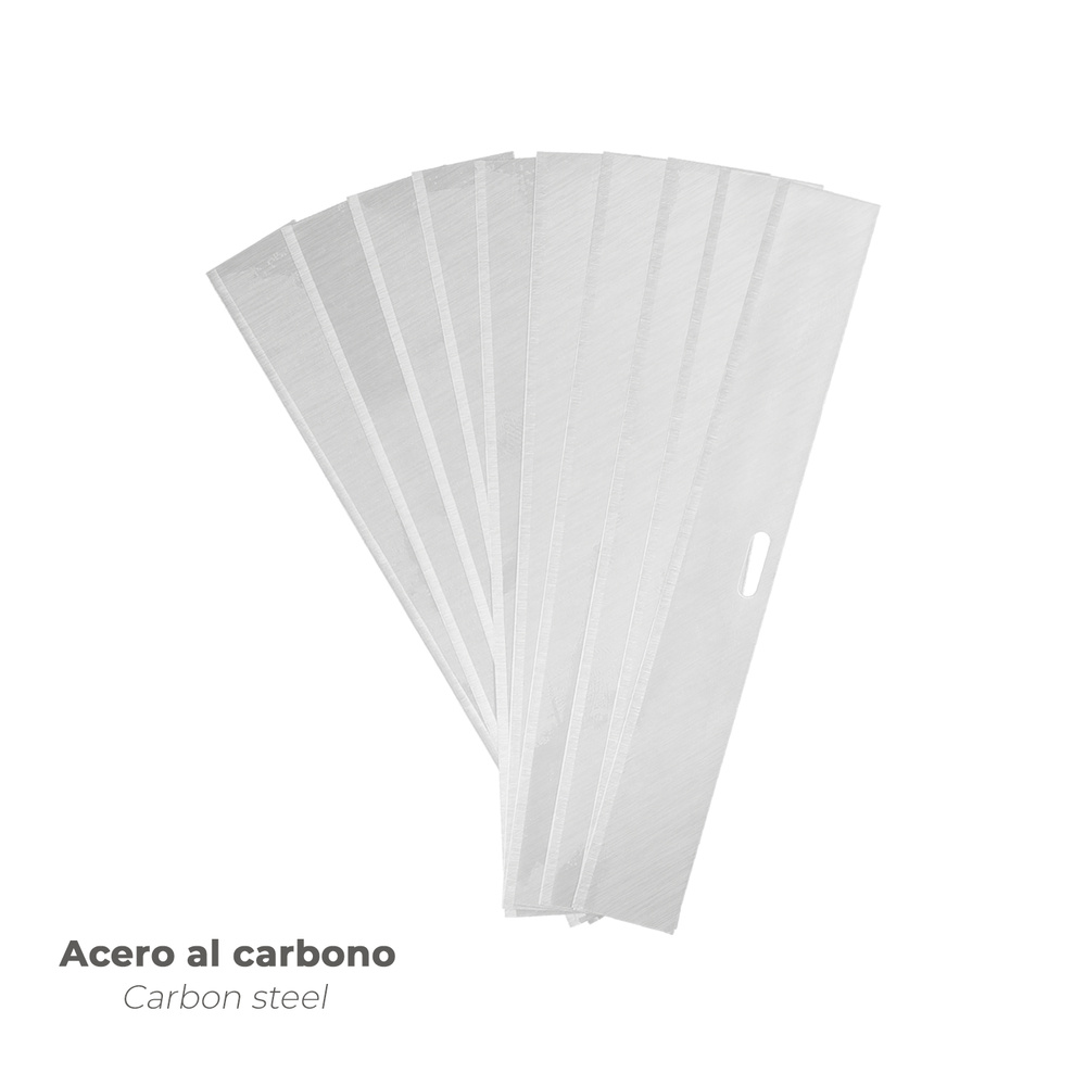 Hoja Recambio Rascador Mango Metalico 10 Cm (Estuche De 10 Piezas) - Imagen 3