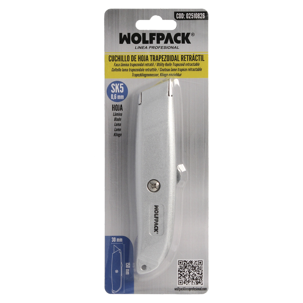 Cutter Hoja Trapezoidal Retráctil Acero Sk5 - Imagen 5