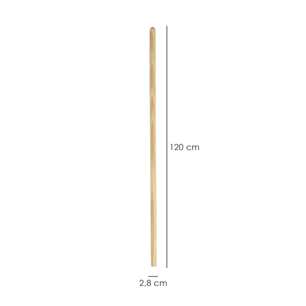 Mango Madera Para Cepillo Barrendero Para Garra. 1200 x Ø 28 mm. - Imagen 2