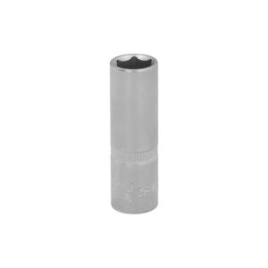 Llave Vaso 1/4" Hexagonal Larga 11 mm. Perfil de 6 caras. Acero Cromo Vanadio, Aristas Redondas