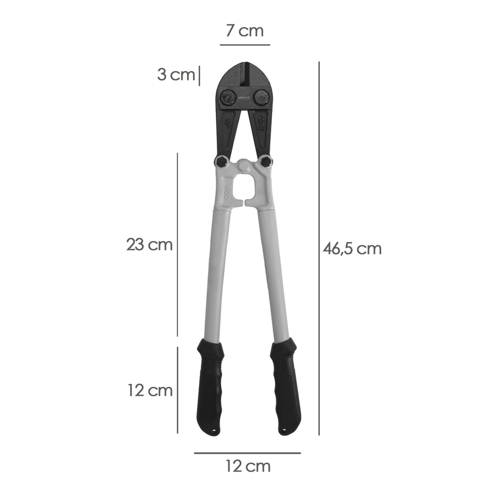 Cortarremaches 450 mm / 18" Hojas de Cromo Vanadio - Imagen 2