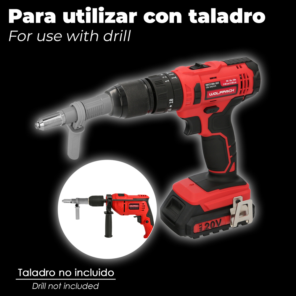 Kit Remachadora Para Taladro - Imagen 4