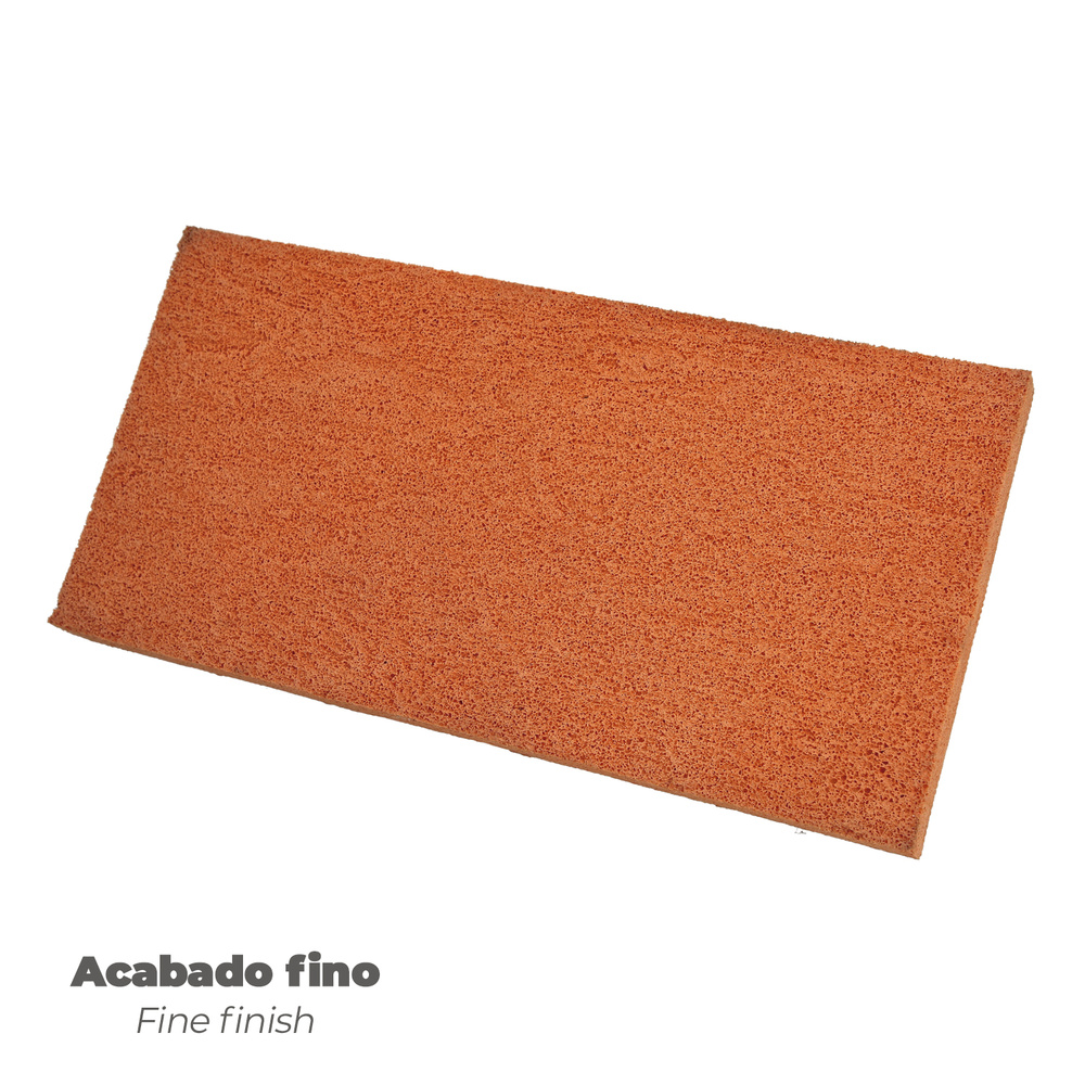 Talocha Espuma Naranja Mango De Fibra 14x28 cm. Acabado Fino - Imagen 4
