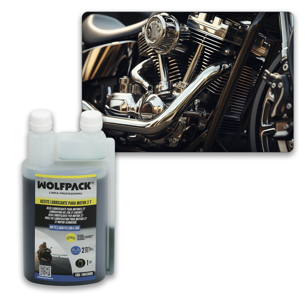 Aceite Lubricante 2 Tiempos 1 Litro (2 Boquillas) - Imagen 5