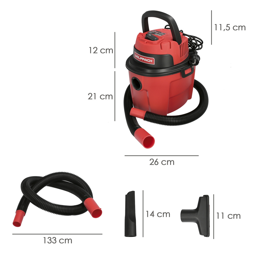 Aspirador Soplador Plástico Agua Y Polvo 10 Litros / 1000 Watt. - Imagen 2