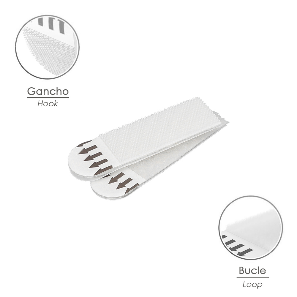 Tiras Colgadoras Adhesicas Con Velcro 16 x 55 mm. Blister 4 unidades - Imagen 4
