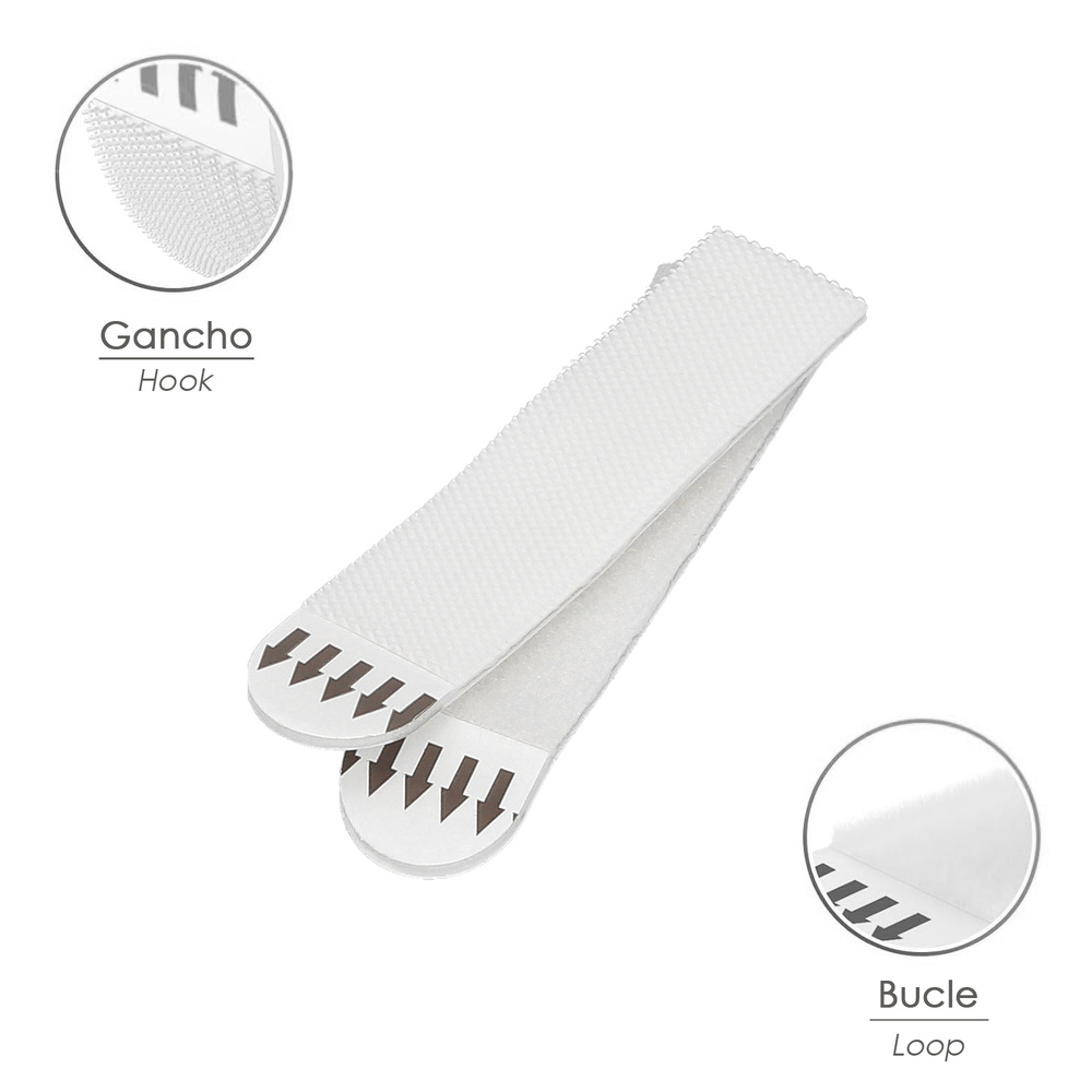 Tiras Colgadoras Adhesicas Con Velcro 19 x 85 mm. Blister 4 unidades - Imagen 4