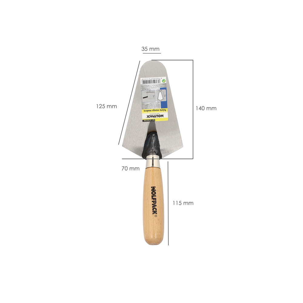 Paleta Wolfpack Plus Mango Madera 348 140 mm. - Imagen 3