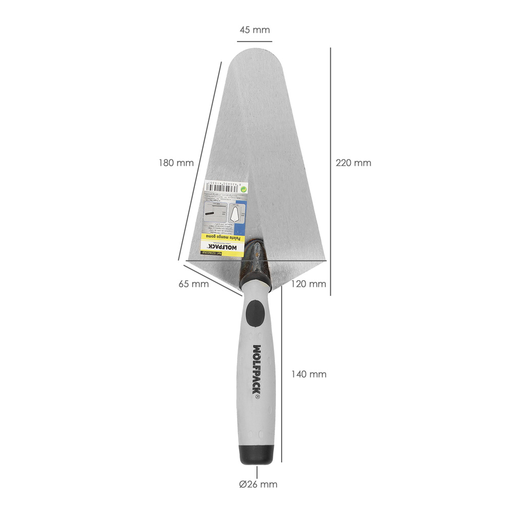 Paleta Wolfpack Plus Mango de Goma 348 220 mm. - Imagen 3