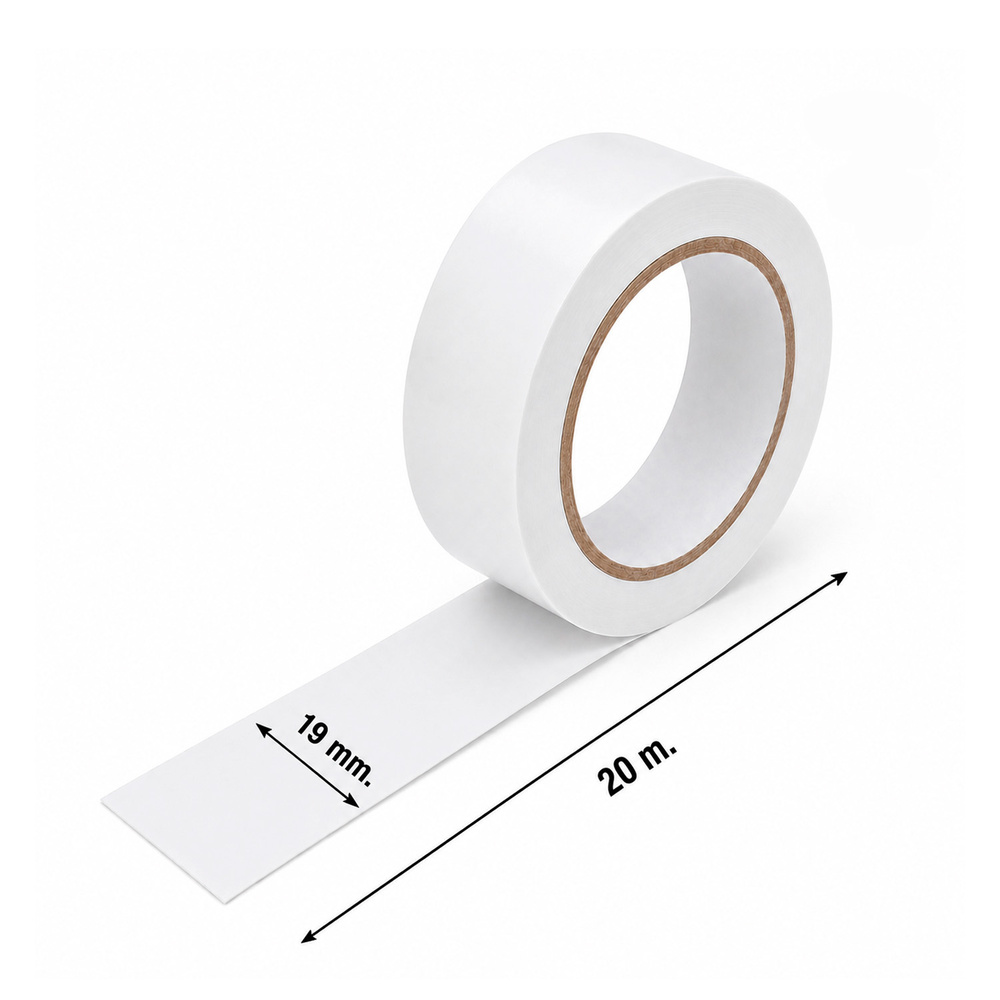 Cinta Aislante 20 m. x 19 mm. Blanca Uso doméstico - Imagen 2