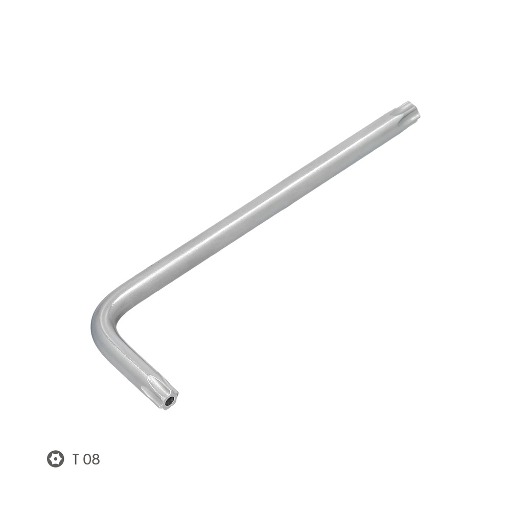 Llave Torx Inviolable Larga Acero Cromo Vanadio Profesional T08 mm. Llave Estrella, Llave Allen Estrella - Imagen 3