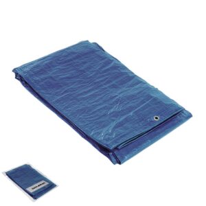 Lonas Con Ojetes De Aluminio 4x5 Metros (Aproximadamente) Con Ojetes Metálicos, Lona De Protección Duradera, Color Azul.