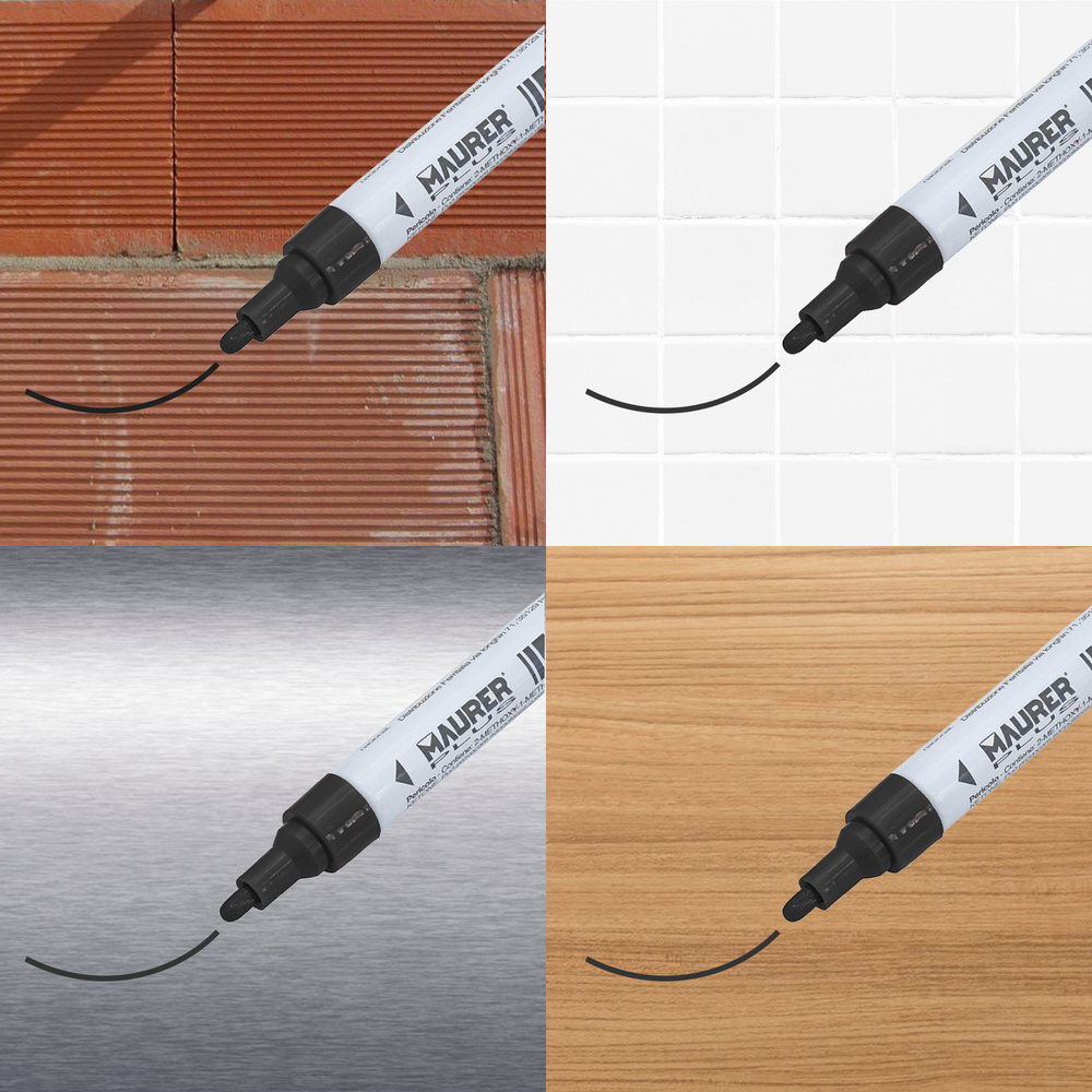 Rotulador Marcador Obra Profesional Pintura Permanente Negro - Imagen 3