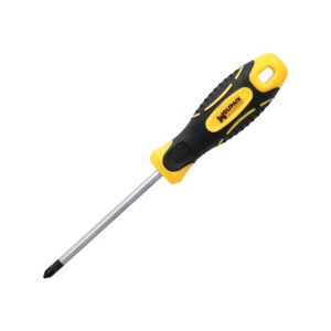 Destornillador Mango Bimaterial Phillips Nº 0 / 75 mm. Destornillador Plano, Cromo Vanadio,