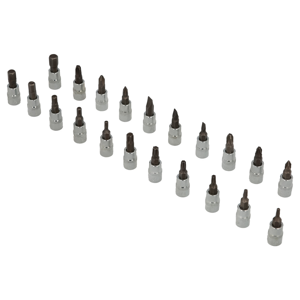 Juego Llaves De Vaso y Puntas 1/4" 46 Piezas. Con Apadtador. Cromo Vanadio, Kit Llave Combinada, Kit Carraca, Juego Llaves Vaso - Imagen 5