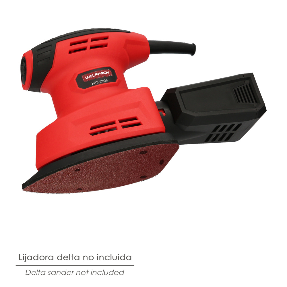 Lija Recambio Velcro Delta 140x100 mm. Con Agujeros Grano 80 (10 Piezas) - Imagen 5