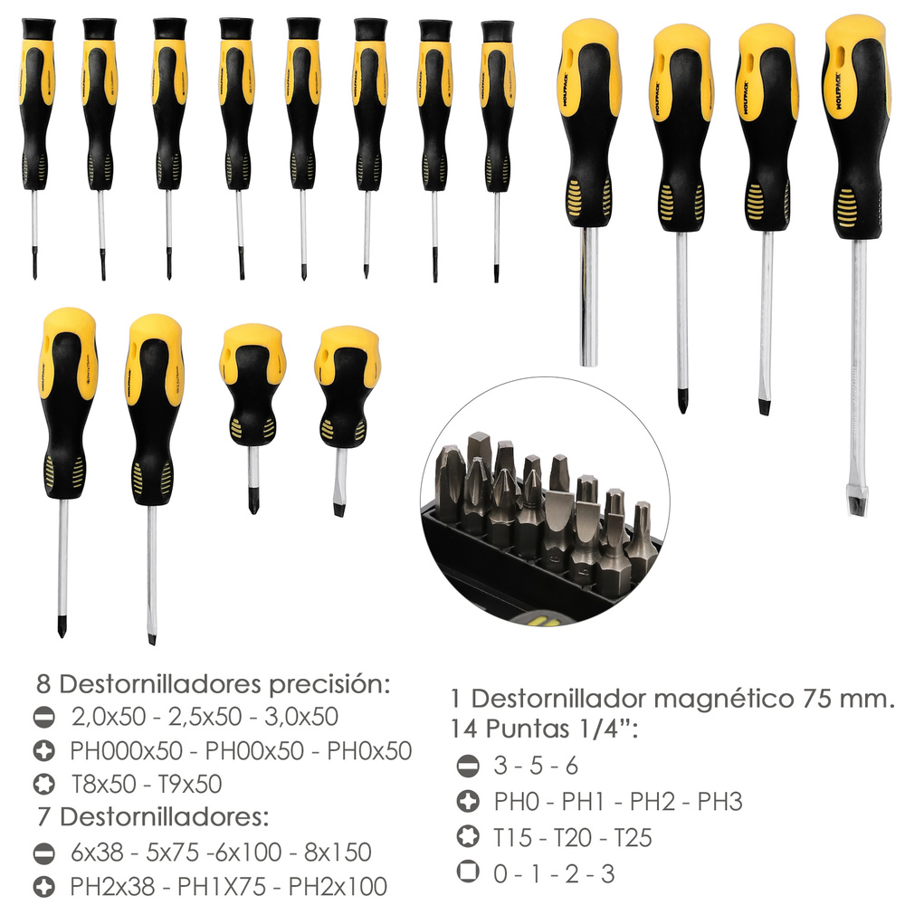 Set De Destornilladores Normales y De Precision 30 Piezas. Destornillador Precision. Reparación De Telefonia, Portatiles, - Imagen 4