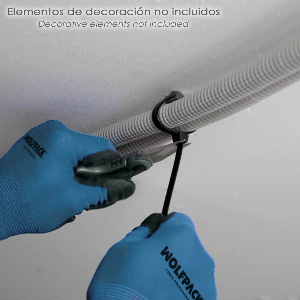 Taco Fijación Brida Nylon Negro 8 mm. (Bolsa 100 Unidades) - Imagen 5