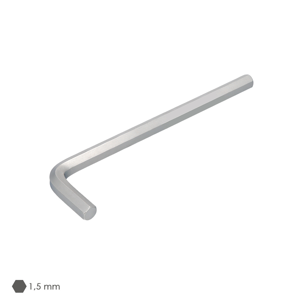 Llave Allen Larga Acero Cromo Vanadio Profesional 1,5 mm. Llave Hexagonal, Llave Allen Taller Mecanica, Llave Allen Bricolaje - Imagen 3