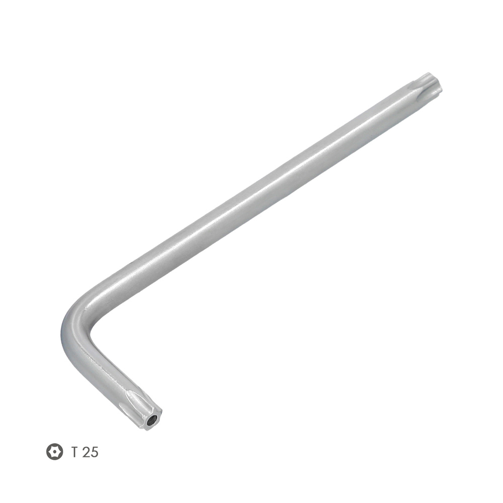 Llave Torx Inviolable Larga Acero Cromo Vanadio Profesional T25 mm. Llave Estrella, Llave Allen Estrella - Imagen 3