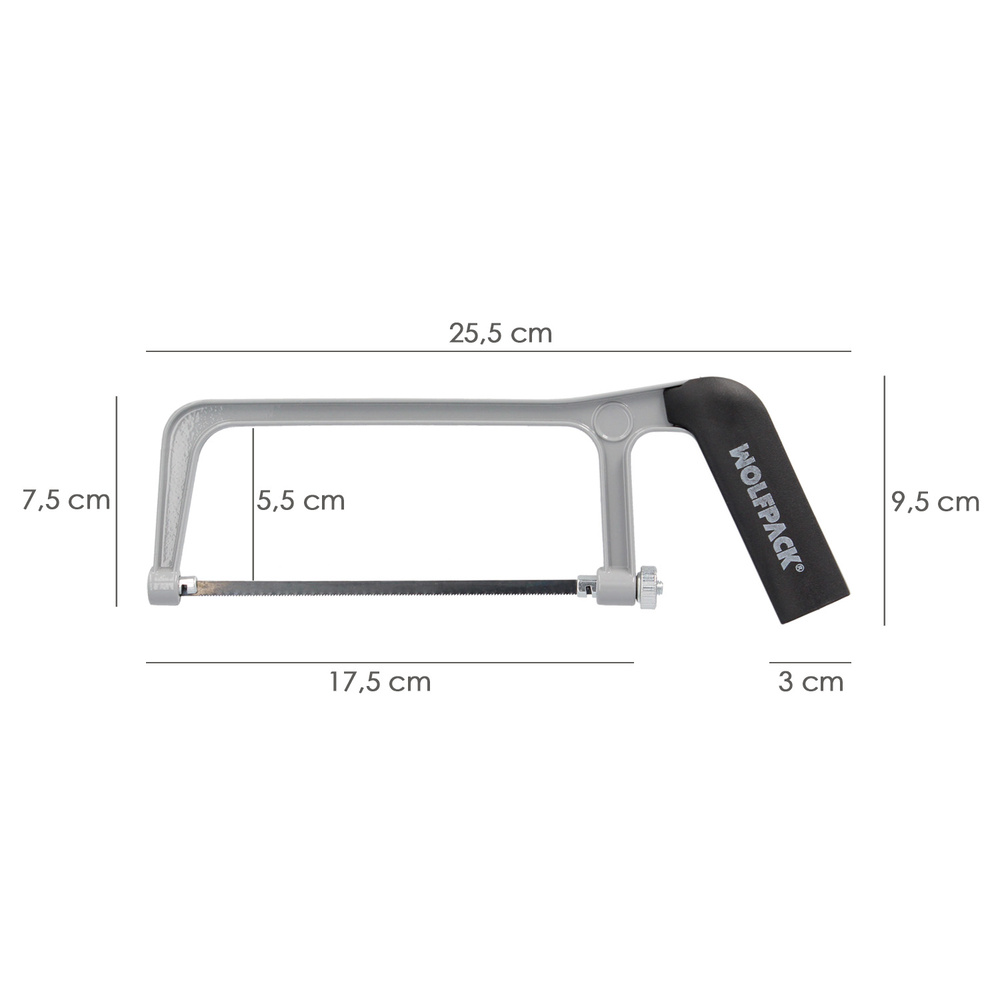 Arco Sierra Mini Profesional Aluminio Hoja 150 mm. Serrucho, Segueta, Segueta, Mini Arco Sierra - Imagen 2