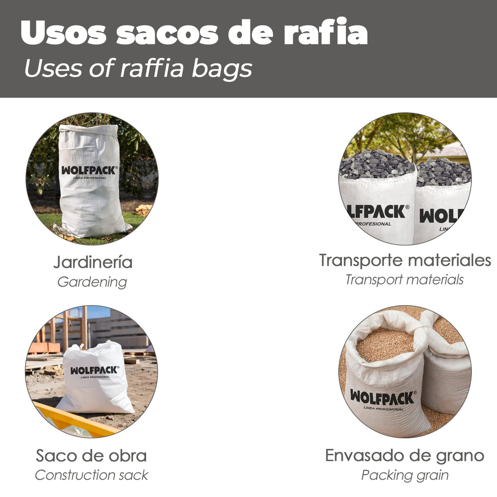 Saco Obra Rafia 50x 80 cm. - Imagen 5