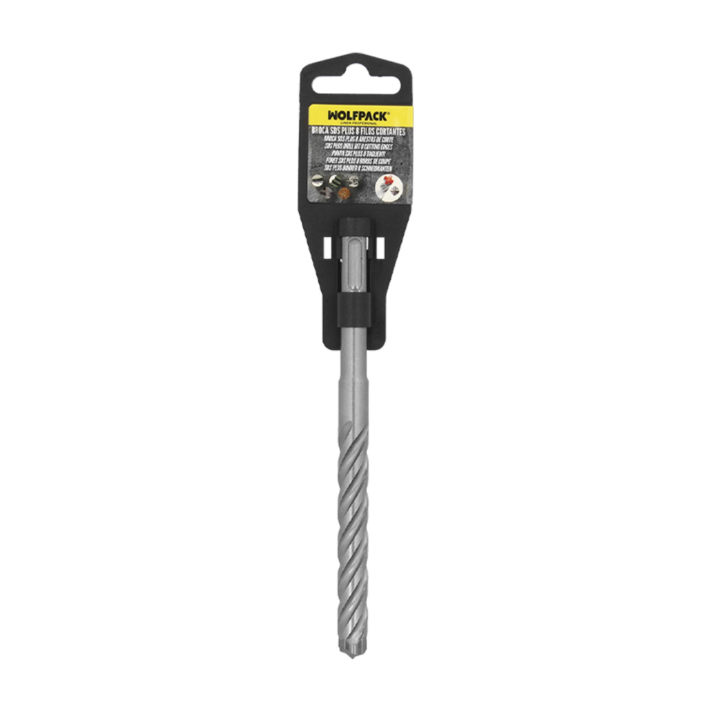 Broca Sds Plus 8 Filos Cortantes Especial Para Hormigon Armado Ø 12 x 160 mm. Broca Paredes, Broca Cimientos, Broca Muros - Imagen 4
