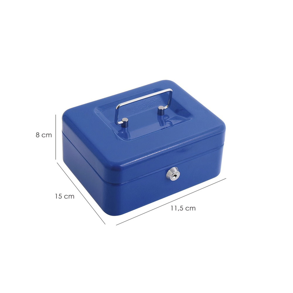 Caja Caudales Wolfpack Pintada Nº 1 150x115 mm. Con Bandeja Interior - Imagen 3