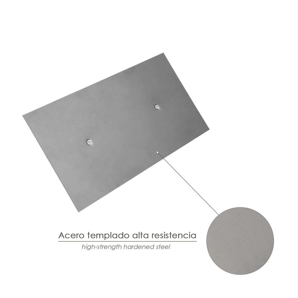 Llana Profesional Acero Mango TPR Acabado Liso 300x150 mm. - Imagen 4
