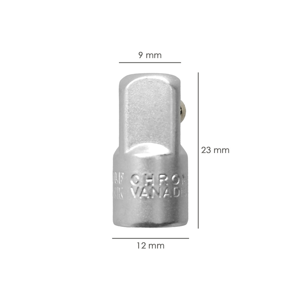 Adaptador Aumentador 1/4" Hembra 3/8" Macho - Imagen 2