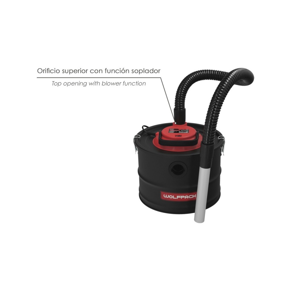 Aspirador Cenizas Wolfpack 1200 Watt. 15 Litros - Imagen 4