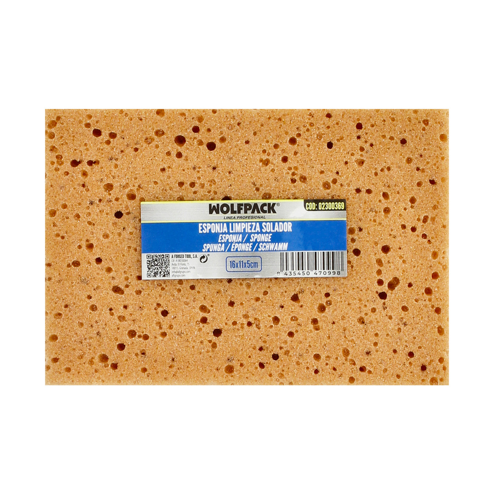 Esponja Obra Albañil Limpieza Solador Profesional 16 x 11 cm. - Imagen 5