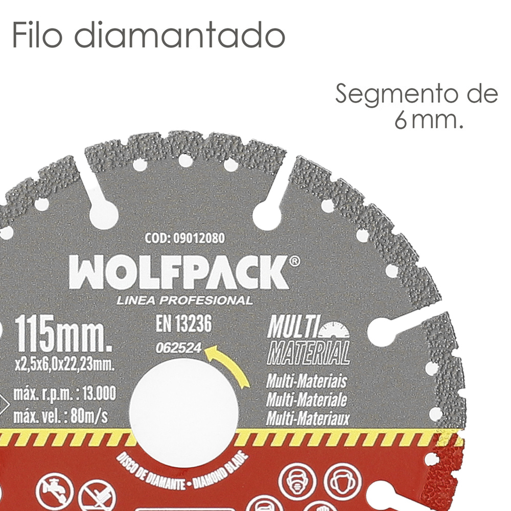 Disco Diamante 115 Mm Multimaterial Total X - Imagen 3