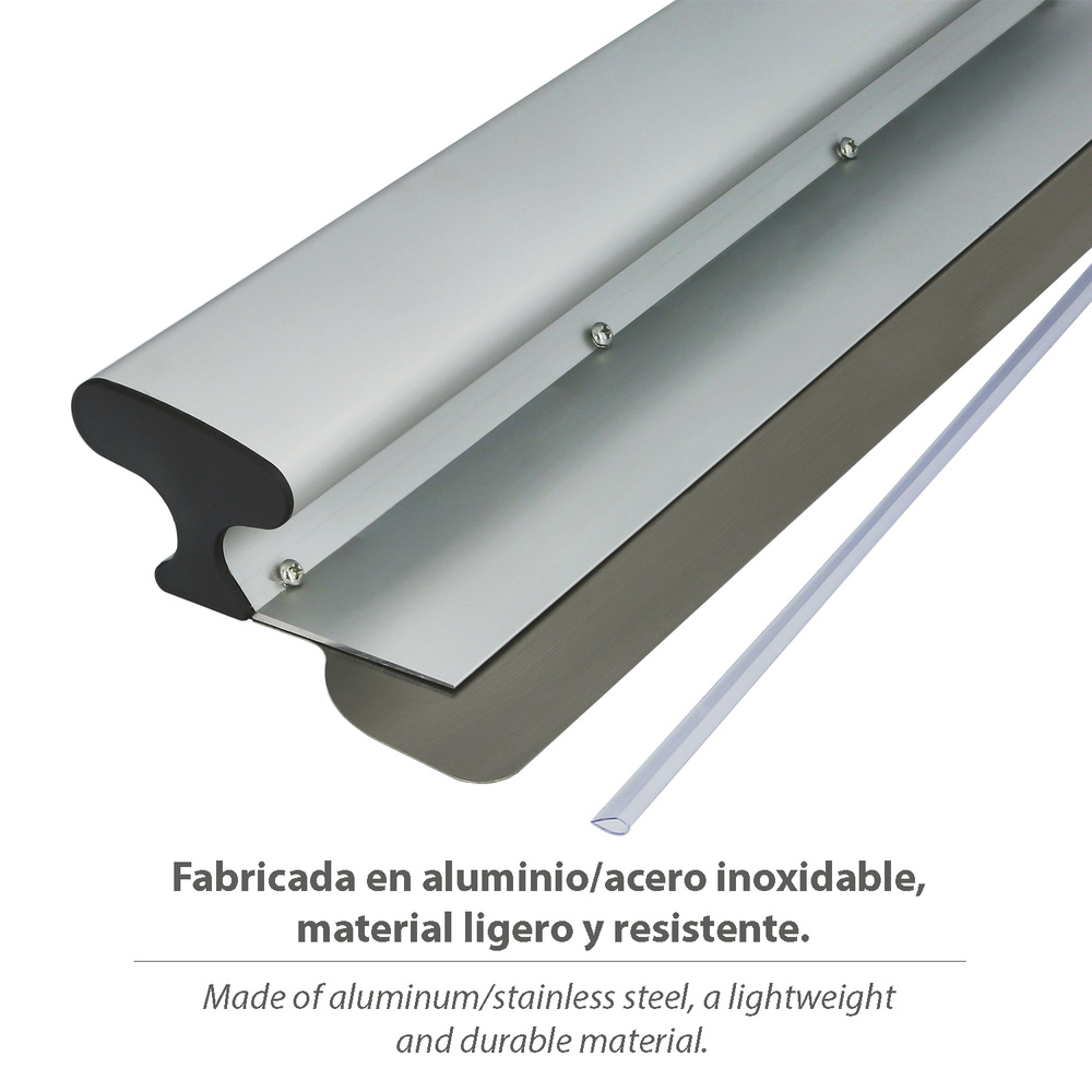 Llana Aluminio / Acero Inoxidable Para Yeso 80 cm. - Imagen 3