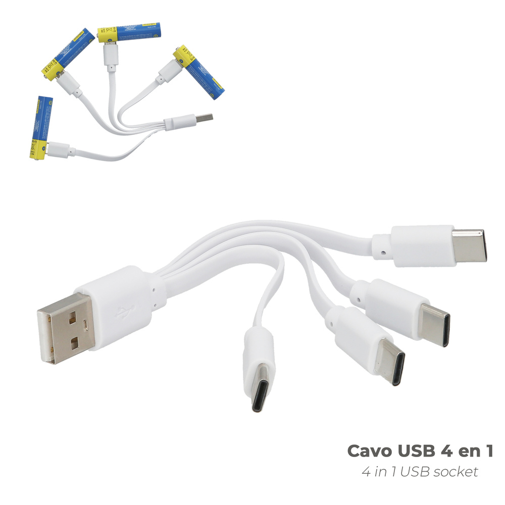 Pila Litio Recargable "AAA" 1,5V USB-C (4 Unidades) - Imagen 4