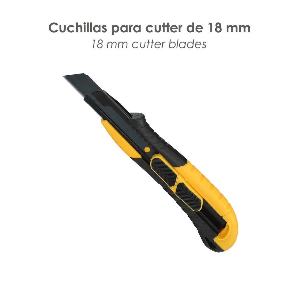 Hoja Cutter 18 mm. (Estuche 10 piezas) Acero SK5 Pavonada - Imagen 4
