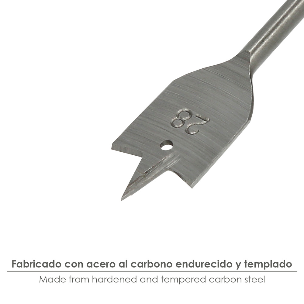 Broca Plana Madera 3 Puntas Wolfpack 28,00 mm. - Imagen 3