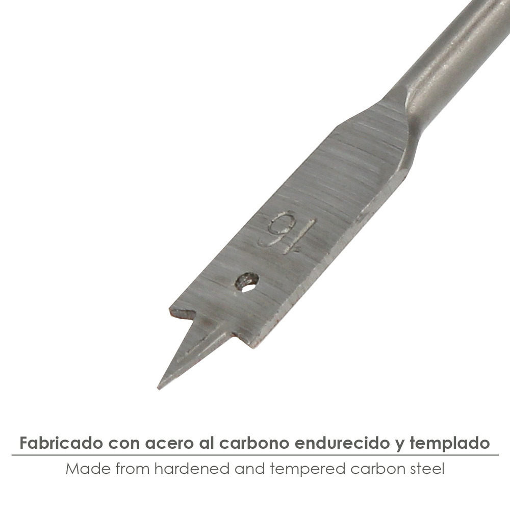 Broca Plana Madera 3 Puntas Wolfpack 16,00 mm. - Imagen 3
