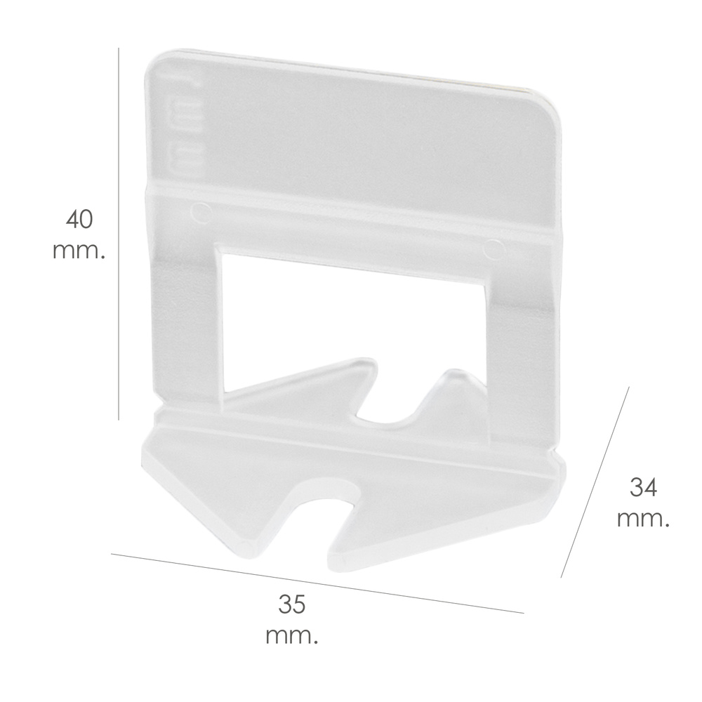 Calzos Nivelar Suelo 1 mm. (Bolsa 100 Unidades) - Imagen 2