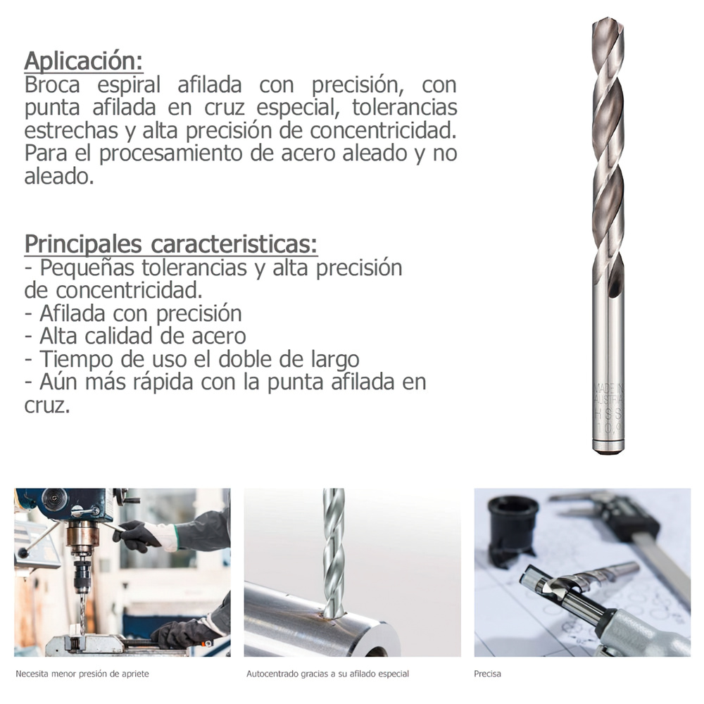 Broca Alpen Hss Pro 8,00 mm. - Imagen 2