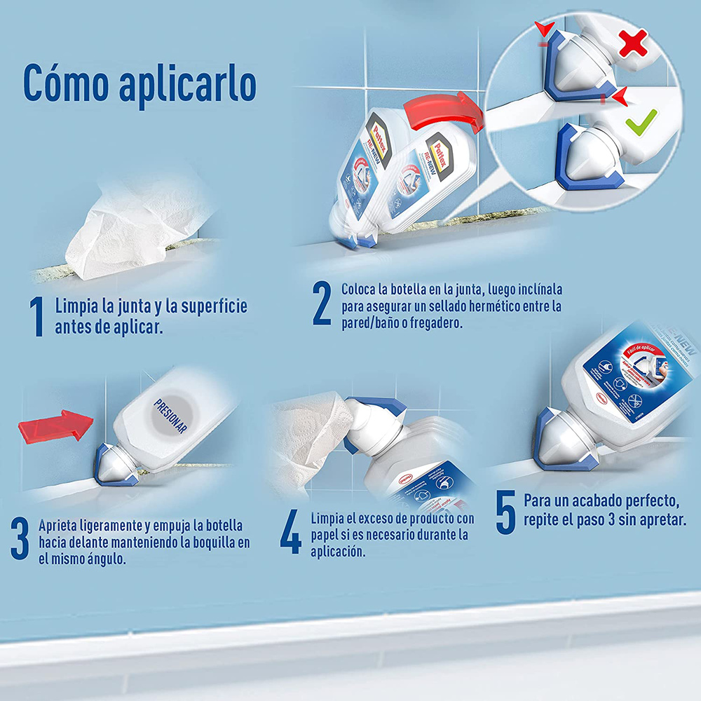 Nural Pattex Re New Juntas Baño (Bote 80 ml.) - Imagen 3