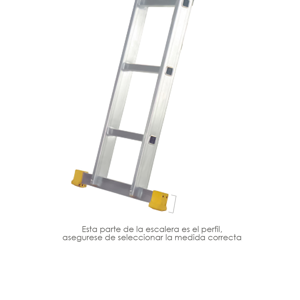 Contera Larguero Escalera 2 y 3 tramos / Escalera Multiposicional con Perfil 58 mm. Versión 2019 - Imagen 3