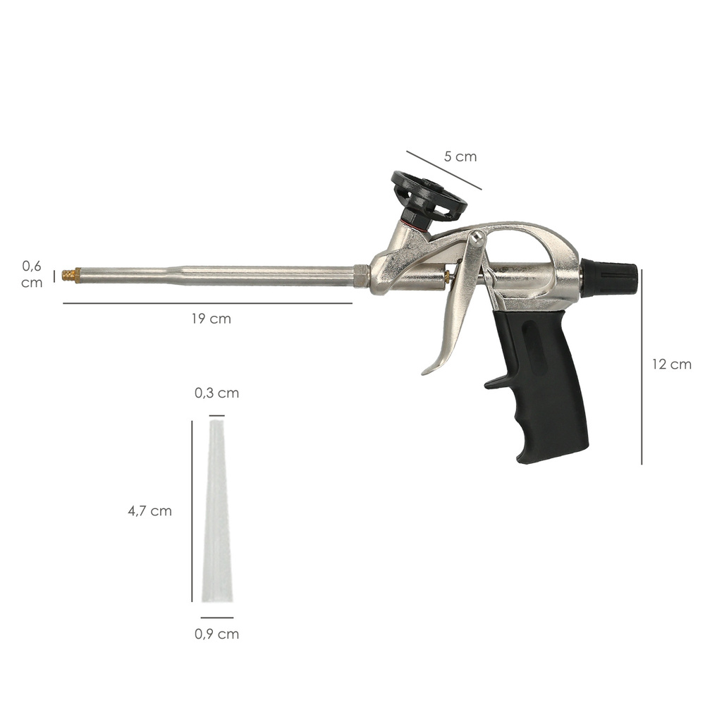 Pistola Para Espuma Poliuretano Con Adaptador PTFE - Imagen 2