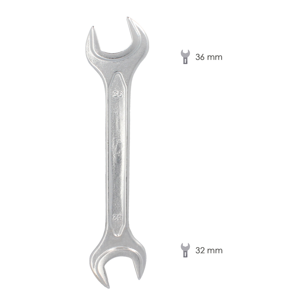 Llave Fija Plus Acero Cromo Vanadio 32x36 DIN 3110. Llaves Fijas Dobles - Imagen 2