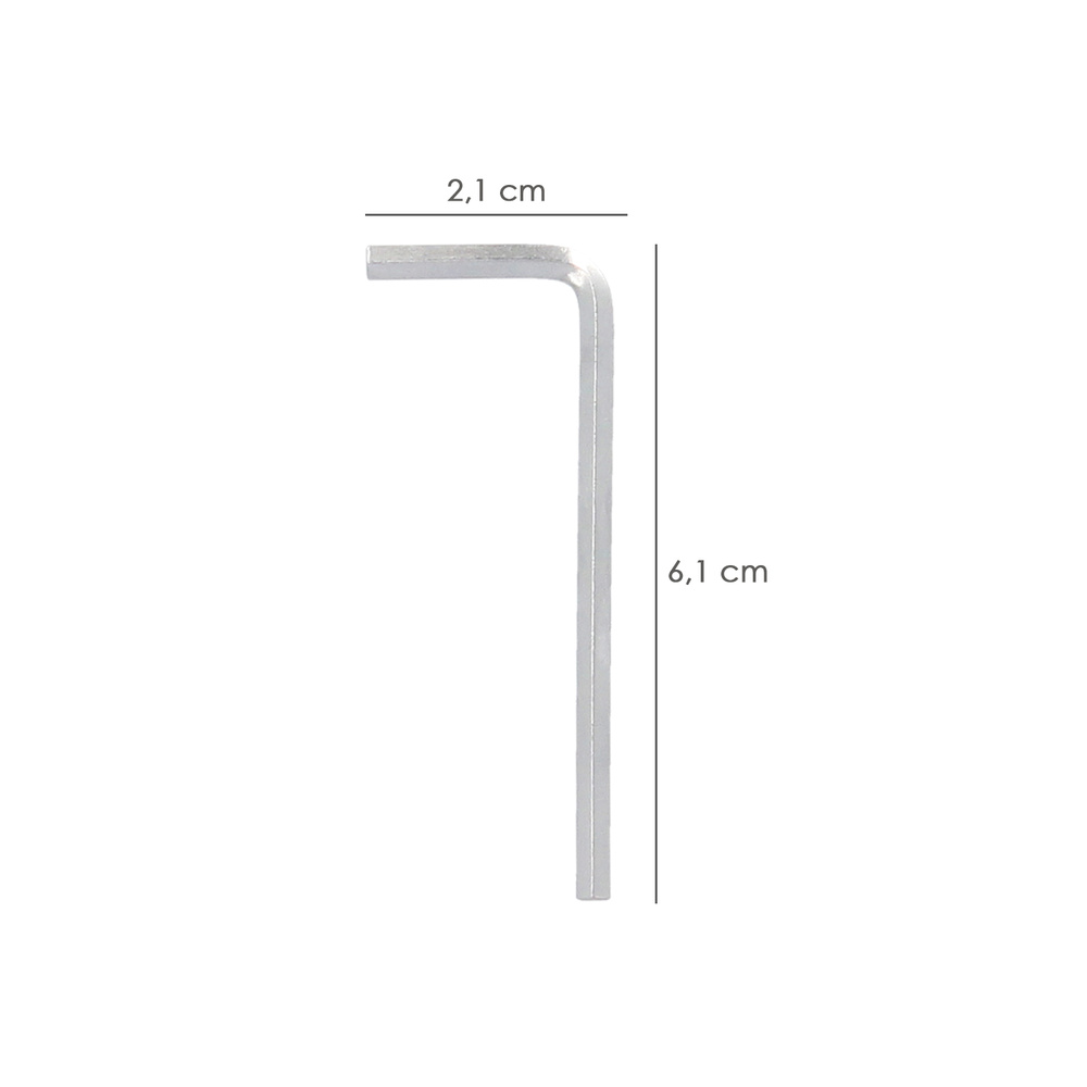Llave Allen Standar Acero Cromo Vanadio Profesional 3,0 mm. Llave Hexagonal, Llave Allen Taller Mecanica, Llave Allen Bricolaje - Imagen 2