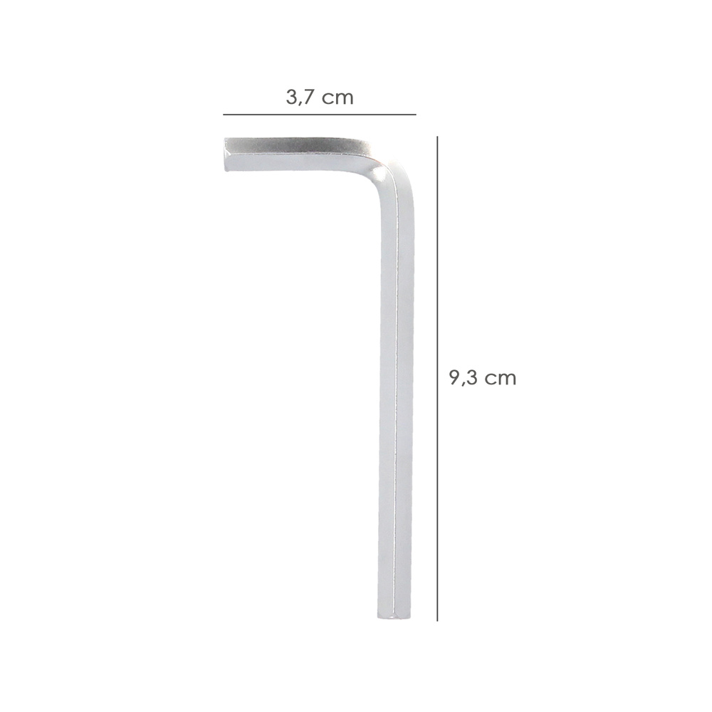 Llave Allen Standar Acero Cromo Vanadio Profesional 6,0 mm. Llave Hexagonal, Llave Allen Taller Mecanica, Llave Allen Bricolaje - Imagen 2