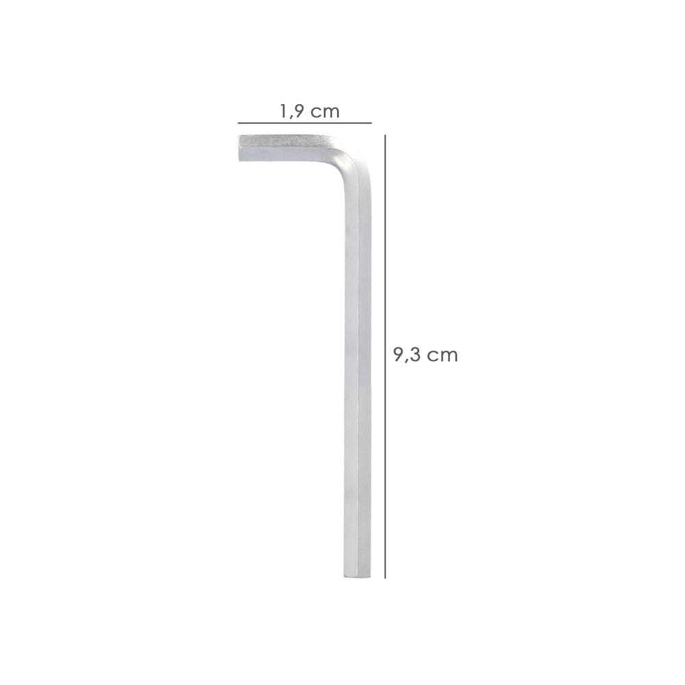 Llave Allen Larga Acero Cromo Vanadio Profesional 3,0 mm. Llave Hexagonal, Llave Allen Taller Mecanica, Llave Allen Bricolaje - Imagen 2